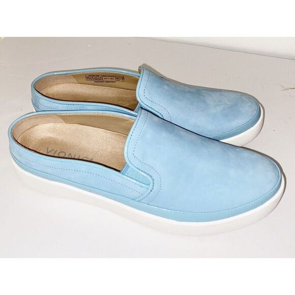 NEW Vionic Effortless Backless Fashion Sneakers Womens 7.5 Blue Orthotic Insole - Picture 2 of 7